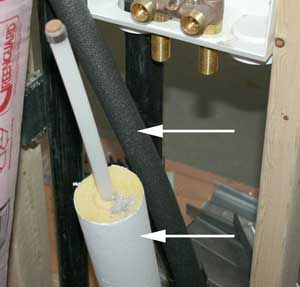 Isolation des tuyaux de chauffage et sanitaires